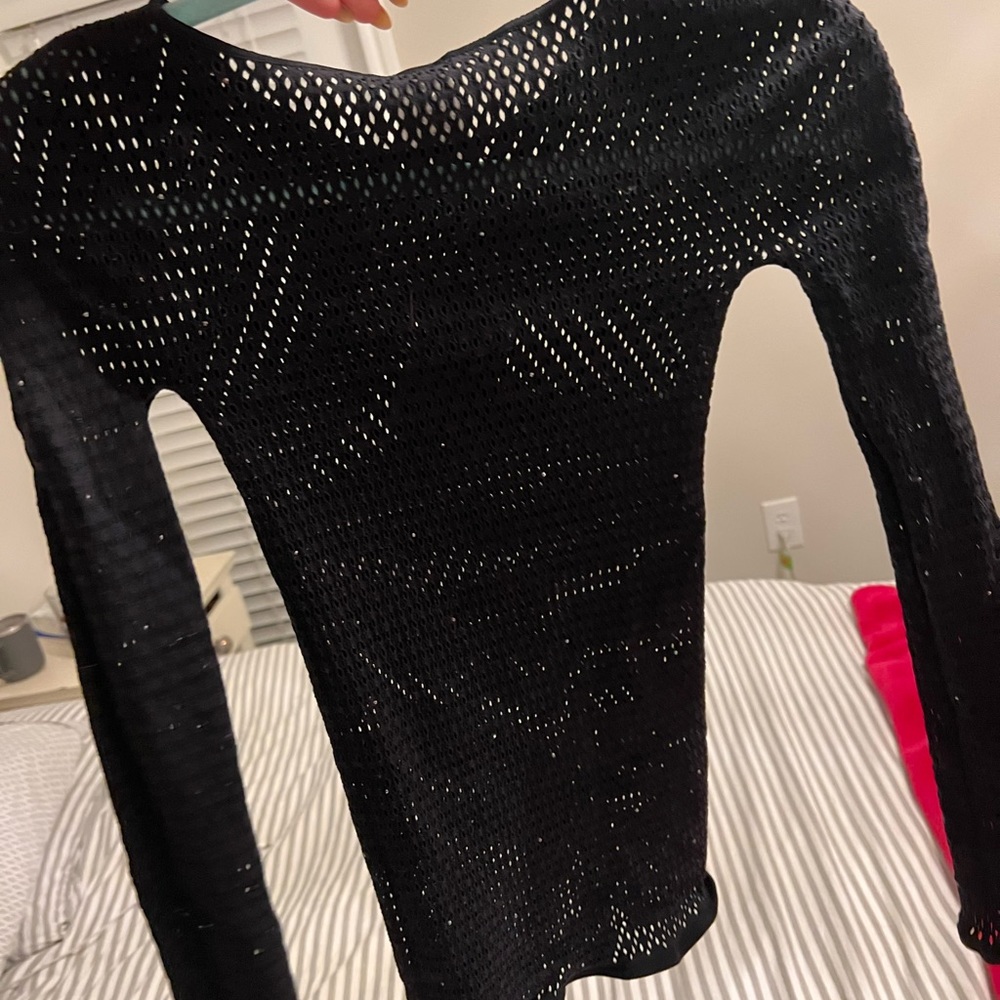 Wolford Net Pullover with Swarovski Crystals
